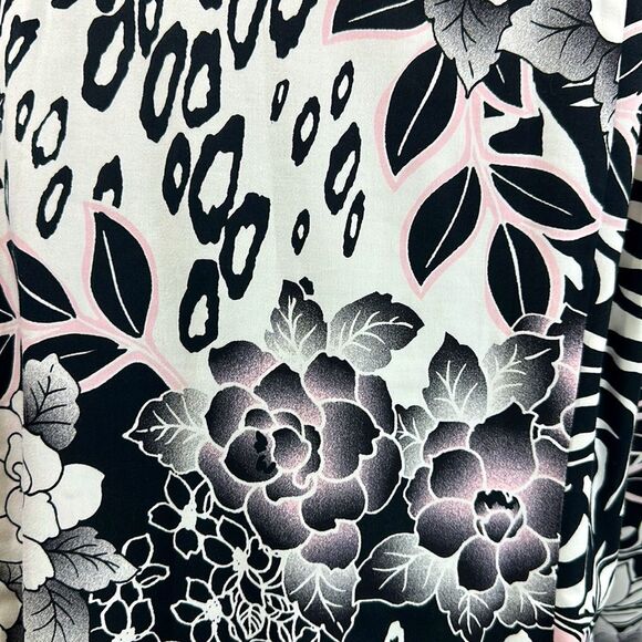 Chico's Jacket Size 3 (16) XL Floral Animal Print - Picture 2 of 14